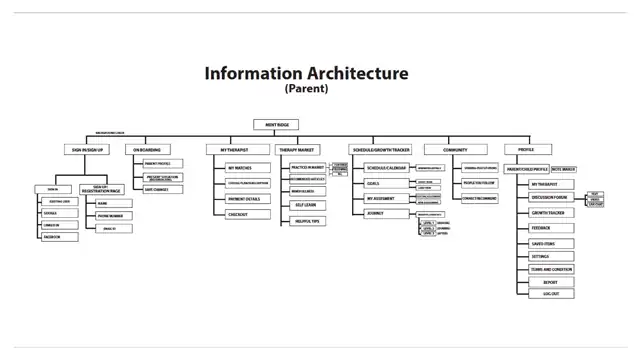 Mindbridge - Information architecture, slide 1 of 2