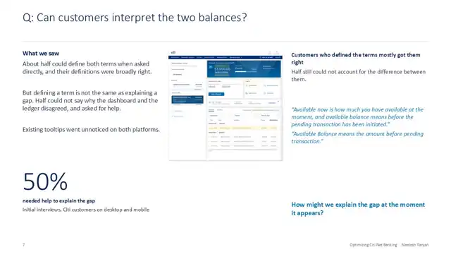 Citi design - Case study 2 — service domain, slide 7 of 22