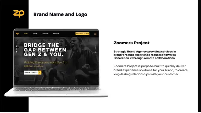 Zoomers - developing the brand, slide 1 of 4