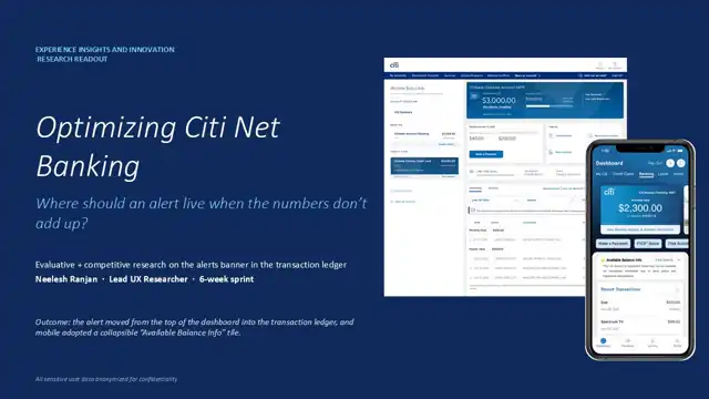 Citi research - Case study 2 — service domain, slide 1 of 17