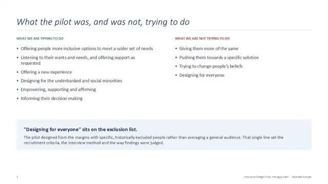 Citi strategy - Case study 2 — inclusive design, slide 3 of 17