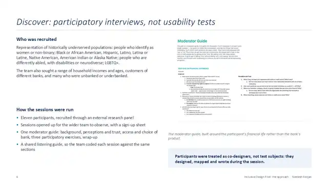 Citi strategy - Case study 2 — inclusive design, slide 6 of 17