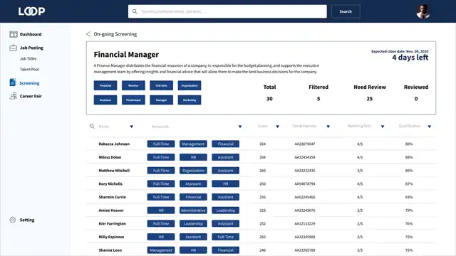 LOOP - hr platform — recruiter, slide 2 of 4