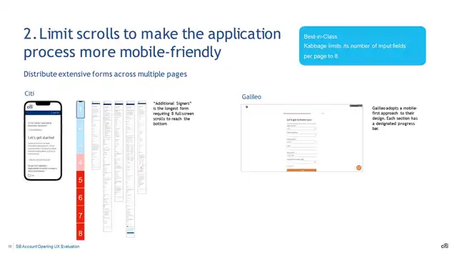 Citi design - Case study 3 — acquisition domain, slide 16 of 23