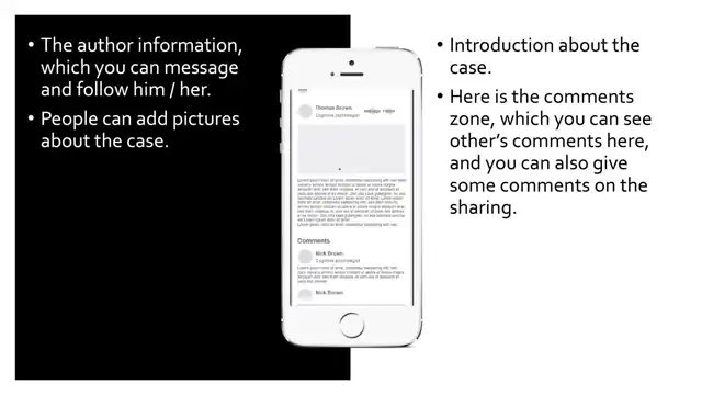 Mindbridge - Low fidelity wireframes, slide 3 of 3