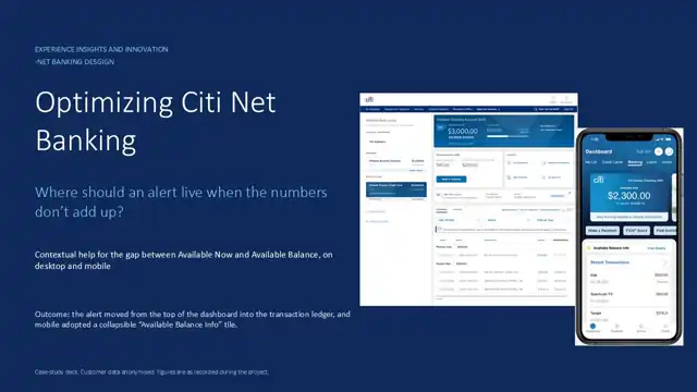Citi design - Case study 2 — service domain, slide 1 of 22