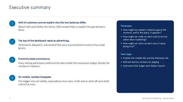 Citi design - Case study 2 — service domain, slide 5 of 22