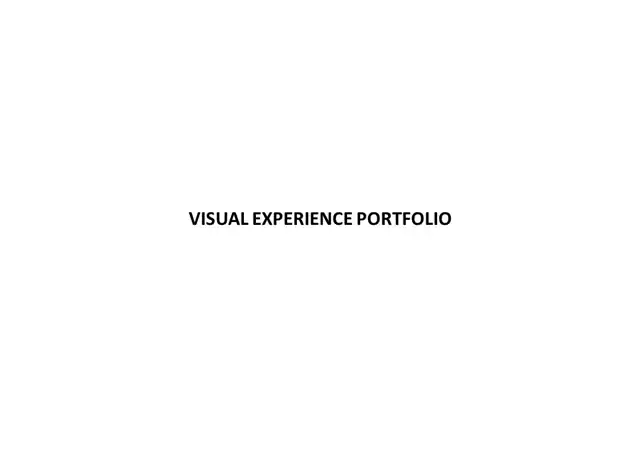 Past designs - Visual experience 1