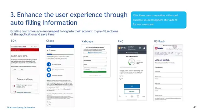 Citi design - Case study 3 — acquisition domain, slide 17 of 23