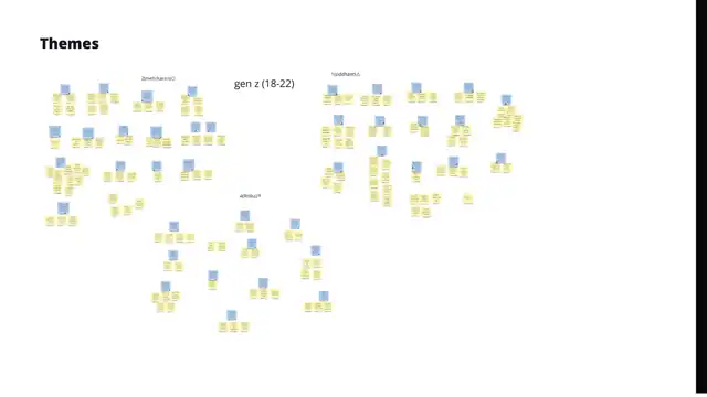 Zoomers - the affinity map on miro, slide 3 of 6