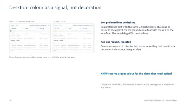 Citi design - Case study 2 — service domain, slide 16 of 22