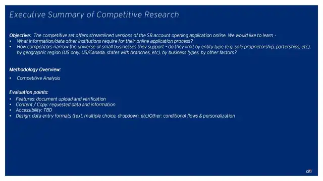 Citi research - Case study 3 — acquisitions domain, slide 5 of 25