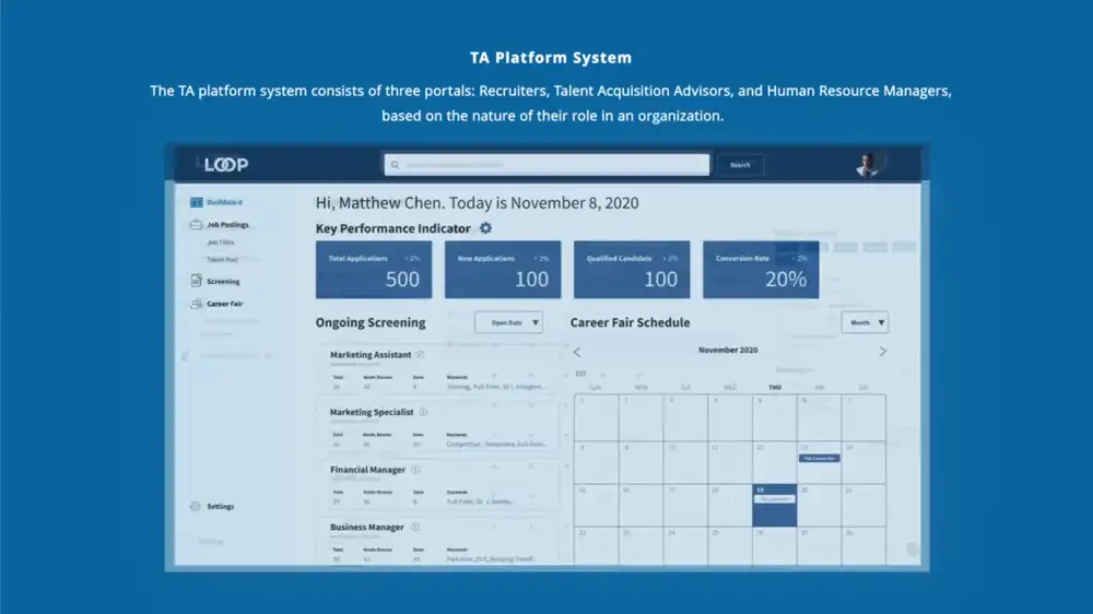 LOOP demonstration, frame 16 of 18